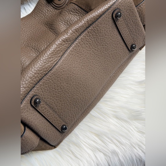 COACH Edie Leather Suede Shoulder Bag - Picture 5 of 7